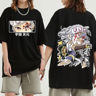 Harajuku Anime Demon Slayer T-Shirt Men Women T Shirt Tengen Uzui Eyes Manga Tee Shirt Streetwear T-shirts Oversize_03