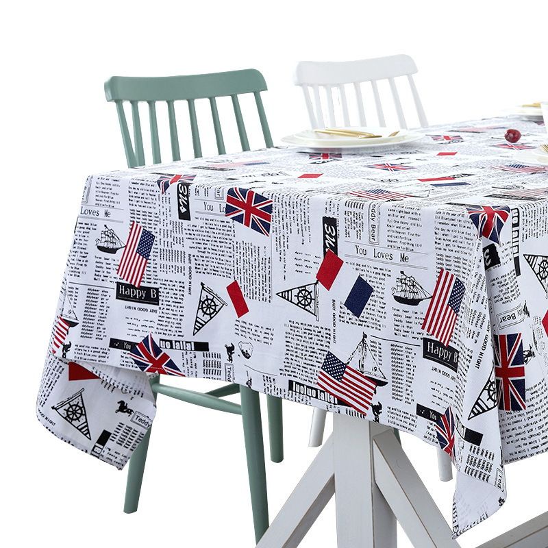 ผ้าย้อนยุค-ผ้าปูโต๊ะ-ผ้าฝ้าย-และผ้าลินิน-แบบหนา-ลายธงชาติอังกฤษ-แบบเรียบง่าย-สไตล์นอร์ดิก