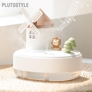  PLUTOSTYLE กล่องดนตรีความชื้นพร้อมไฟกลางคืนที่อบอุ่นสเปรย์คู่ไร้สายเครื่องเพิ่มความชื้นตั้งโต๊ะขนาดเล็กสำหรับห้องนอนสำนักงาน