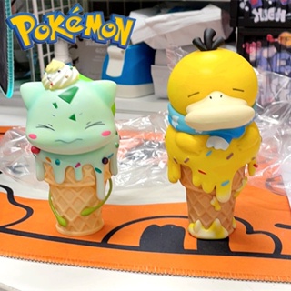 ใหม่ โมเดลฟิกเกอร์ Pokemon GK Anime Pikachu Bulbasaur Psyduck Snorlax ไอศกรีมน่ารัก เหมาะกับฤดูร้อน ของเล่นสําหรับเด็ก