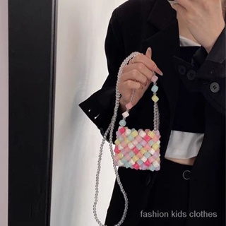 สีลูกกวาดเยลลี่ใสกระเป๋าใบเล็กสวยหรูสำหรับผู้หญิงกระเป๋าใส่เหรียญสีชมพูมินิ Messenger ขนาดเล็ก SD9440