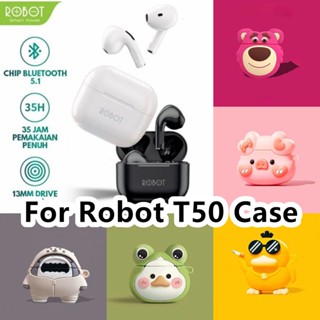 【จัดส่งรวดเร็ว】เคสหูฟัง แบบนิ่ม ลายการ์ตูนสุนัข สําหรับ Robot Airbuds T50 T50