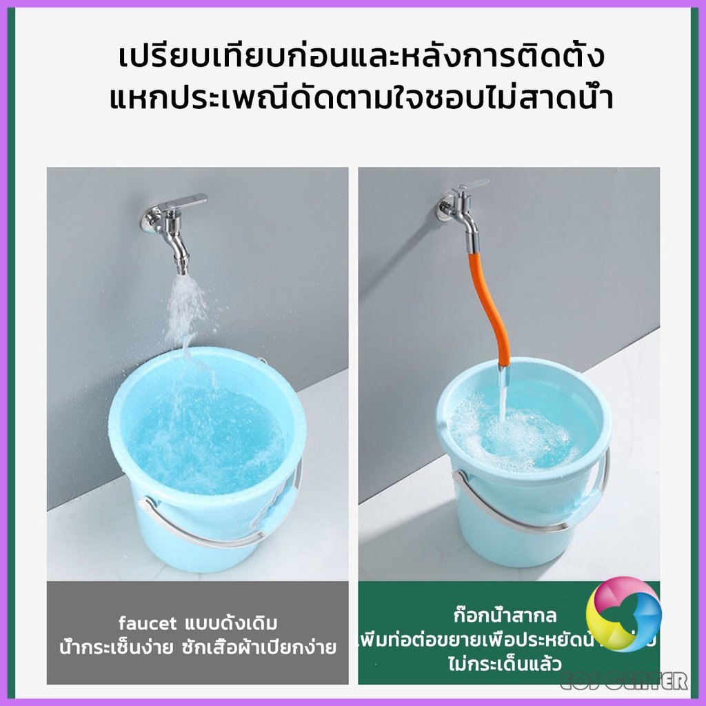 eos-ท่อต่อก็อกน้ำ-ก๊อกอ่างล้างจาน-สายยางอเนกประสงค์งอได้-water-pipe