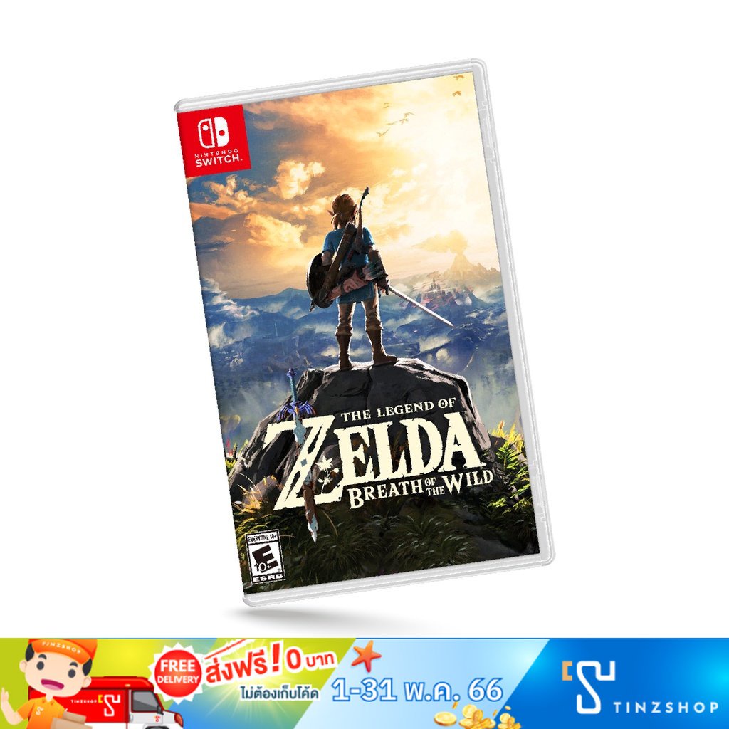 ภาพหน้าปกสินค้าNintendo Switch Game The Legend of Zelda Breath of the Wild Zone Asia English เกมนินเทนโด้ เซลด้า BOTW จากร้าน tinzshop บน Shopee