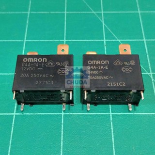 รีเลย์ Relay OMRON Plug In คอยล์ 12VDC 24VDC 4P 20A 250VAC **ของแท้** #G4A-1A-E OMRON (1 ตัว)