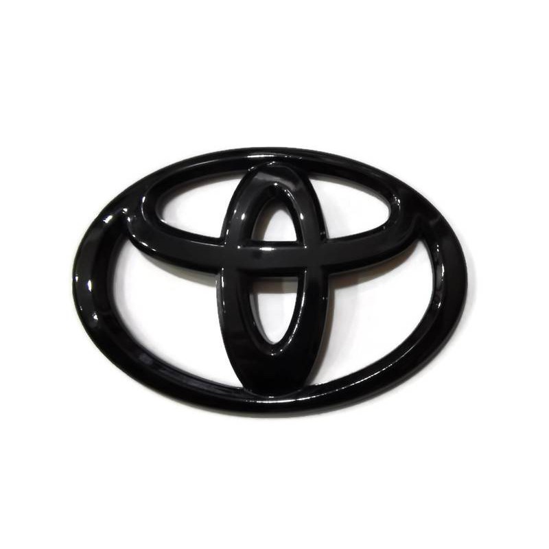 แนะนำ-ป้ายโลโก้-toyota-สีดำเงาขนาด-16-x-11cm-มีกาวสองหน้าแปะด้านหลังสำหรับ-vigo-chr-camry