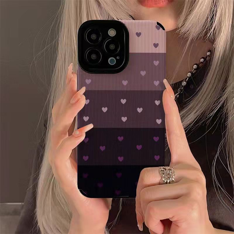 เคสโทรศัพท์มือถือนิ่ม-กันตก-ลายหัวใจ-แนวตั้ง-สําหรับ-apple-14promax-12promax-6g-7-8plus-xs-xr-xsmax-11promax-13promax
