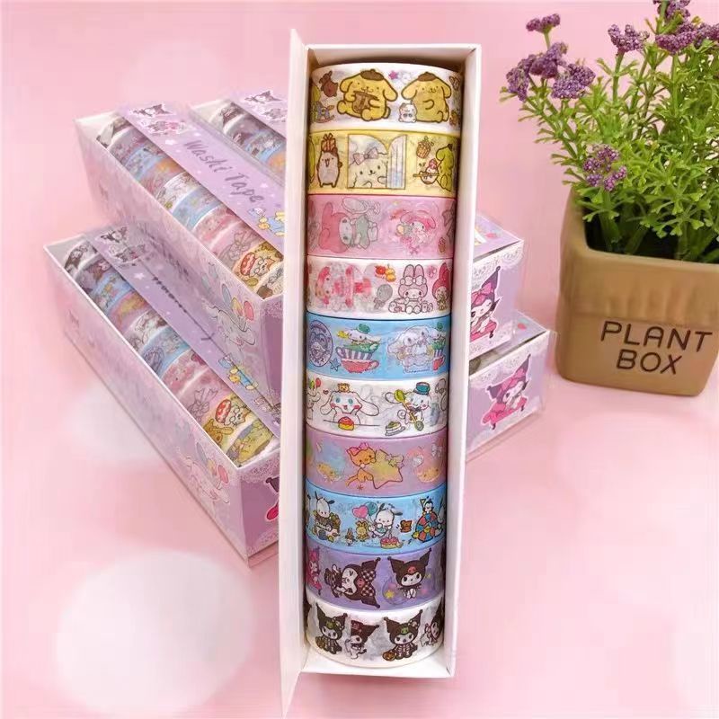 sanrio-tape-kulomi-tape-pocket-book-melody-tape-small-mochi-และ-paper-pocket-tape-pocket-กล่องของขวัญ