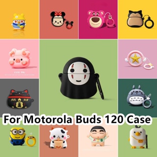 【ส่วนลด】เคสหูฟัง แบบนิ่ม ลายการ์ตูน สําหรับ Motorola Buds 120 120