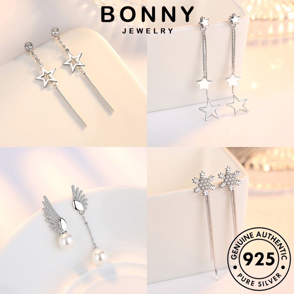 bonny-jewelry-หนีบ-เกาหลี-เพชร-ห่วง-ต้นฉบับ-เงิน-มอยส์ซาไนท์-925-silver-ผู้หญิง-เครื่องประดับ-แฟชั่น-เครื่องประดับ-ต่างหู-ไข่มุก-ตุ้มหู-แท้-m028