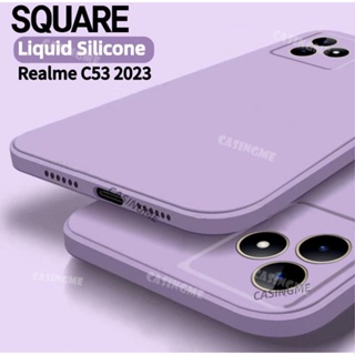 เคสซิลิโคนนิ่ม ทรงสี่เหลี่ยม กันกระแทก สําหรับ Realme C53 2023 Realme C53 C 53 53C RealmeC53 Realmi C53 4G 5G