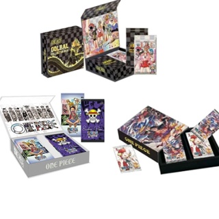 การ์ดเกมกระดาน ลายการ์ตูนอนิเมะ One Piece Global Collector Box Cards Booster RED Rare ของเล่นสําหรับเด็ก
