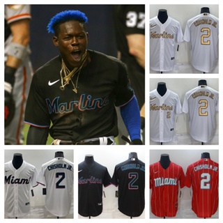 MLB Miami Marlins Jazz Chisholm เสื้อยืดเบสบอลบุรุษ