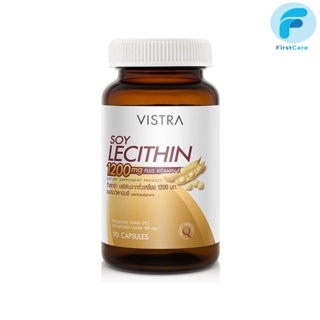 VISTRA Soy Lecithin 1200mg  Plus Vitamin E 90 Capsules  158.19 กรัม[FC]