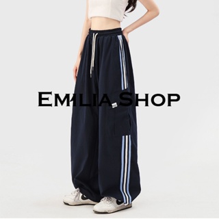 EMILIA SHOP กางเกงขายาว กางเกงเอวสูง ผู้หญิงสไตล์เกาหลี เสื้อผ้าแฟชั่นผู้หญิง y2k 2023 ใหม่ A29L03S 0621