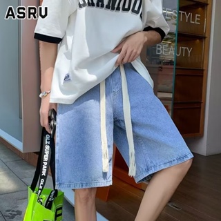ASRV กางเกงขาสั้นผู้ชาย แฟชั่นของผู้ชายในเมืองทุกอารมณ์กางเกงขาสั้นยีนส์เอวสูงใหม่สไตล์ญี่ปุ่นฮาราจูกุอินเทรน