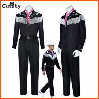 Movie Barbie Ken Cosplay Costume ชุดเครื่องแต่งกายคอสเพลย์ และกางเกง หมวก สไตล์คาวบอย สําหรับตุ๊กตาบาร์บี้ เหมาะกับงานปาร์ตี้ฮาโลวีน