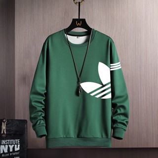 เสื้อกันหนาวแขนยาวลําลอง คอกลม ผ้าฟลีซ ทรงหลวม ขนาดใหญ่ สําหรับผู้ชาย 2023 100