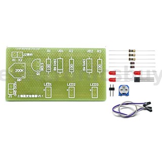 ชุดอุปกรณ์ตรวจจับความชื้นในดิน แบบไฟฟ้า LED DIY