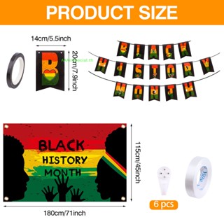 Aaairspecial craftshou โปสเตอร์แบนเนอร์ ลายประวัติศาสตร์แอฟริกันอเมริกัน สีดํา สําหรับตกแต่งปาร์ตี้ วันหยุด