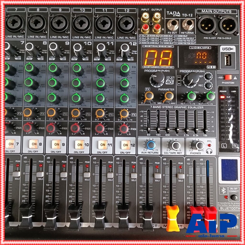 tada-td-12-mixer-tada-td-12-มิกซ์เซอร์-ธาดา-รุ่นtd12-มิกซ์เซอร์อนาล็อกมิกเซอร์-tada-มิกเซอร์-mixer-td-12-เอไอ-ไพศาล