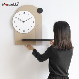 [พร้อมส่ง] Mandelda นาฬิกาแขวนผนัง สไตล์โมเดิร์น เรียบง่าย หรูหรา สําหรับตกแต่งบ้าน ห้องนั่งเล่น