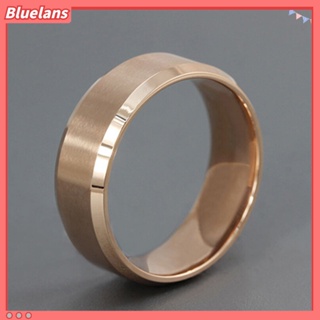 【 Bluelans 】แหวนเหล็กไทเทเนียม ใส่สบาย เรียบง่าย สไตล์พังก์ สําหรับค็อกเทล บาร์ คลับ