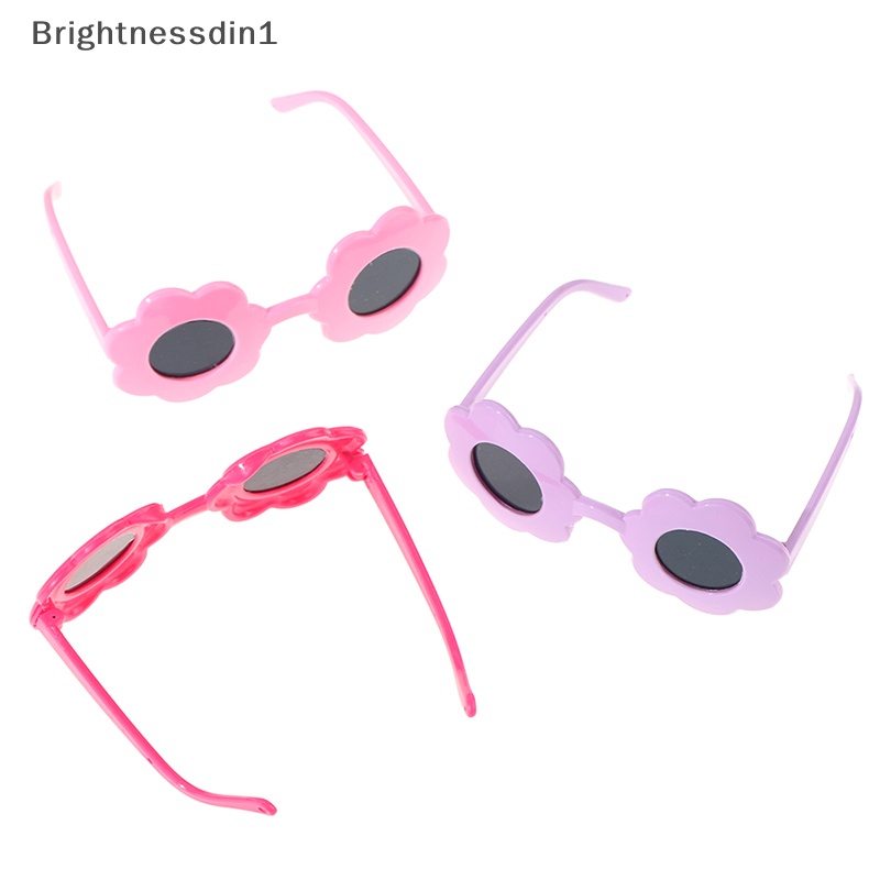 brightnessdin1-แว่นตากันแดด-พลาสติก-ลายดอกไม้-สําหรับตุ๊กตา