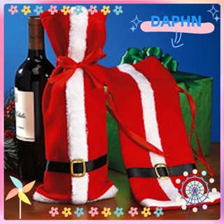 DAPHS หมวกซานตาคลอส ใส่ขวดไวน์ แฟชั่น สําหรับตกแต่งปาร์ตี้