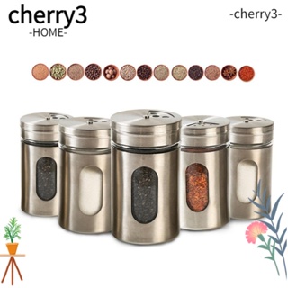 Cherry3 กล่องเก็บเครื่องเทศ เกลือ พริกไทย น้ําตาล อเนกประสงค์