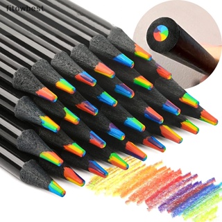 Fbth ดินสอสี ไล่โทนสี 7 สี สําหรับวาดภาพระบายสี สุ่มสี 1 ชิ้น QDD