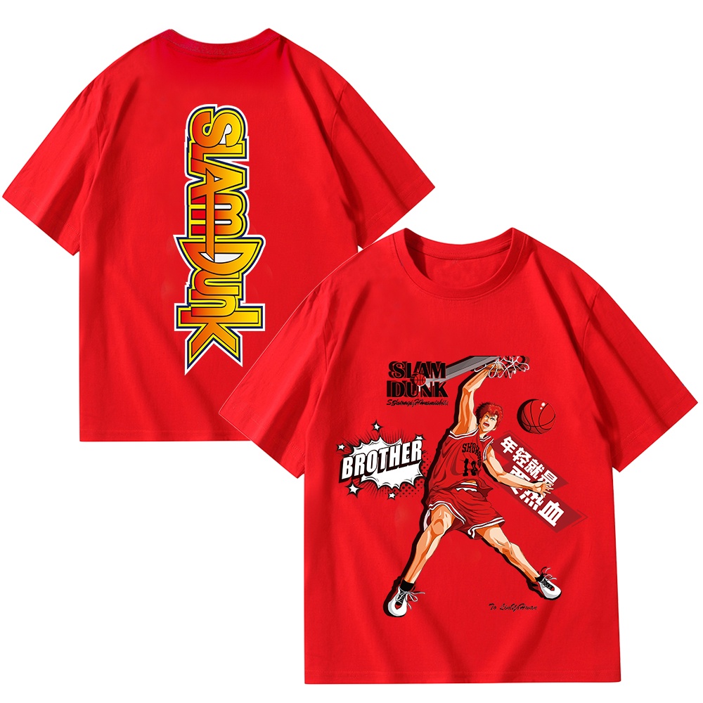 slamdunk-เสื้อยืด-พิมพ์ลายดอกไม้-dtg-slam-dunk-rukawa-maple-sakuragi-สําหรับผู้ชาย-ไซซ์-s-5xl