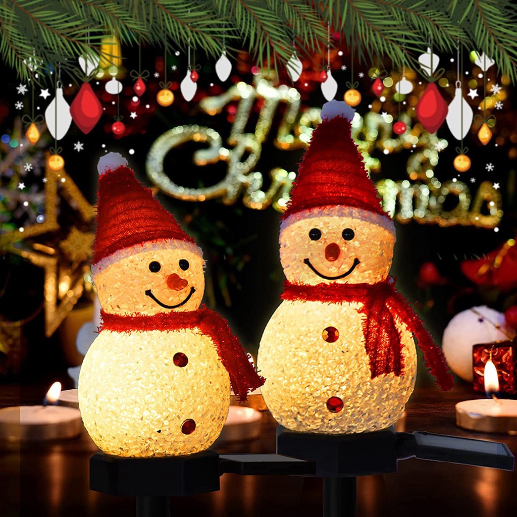 solar-snowman-garden-light-โคมไฟสนามหญ้าคริสต์มาส-led-outdoor-plug-lights