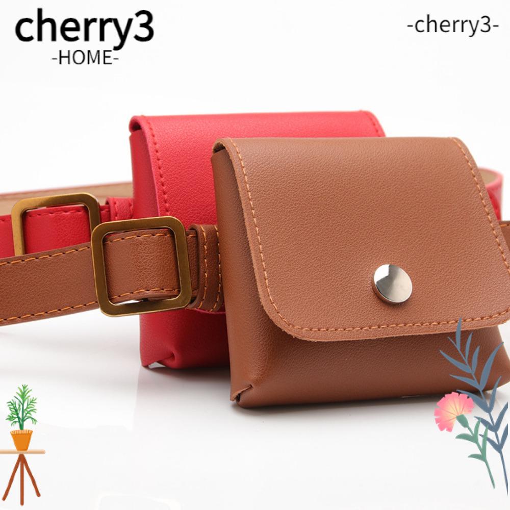 cherry3-กระเป๋าสตางค์-หนัง-pu-แต่งเข็มขัด-แฟชั่นสําหรับสตรี