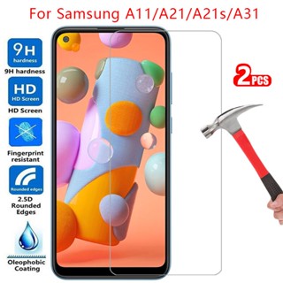 กระจกนิรภัย ป้องกัน สําหรับ Samsung a31 a21s a21 a11 เคส galaxy a 31 21 s 21 s 21 s 11 31a เคสโทรศัพท์ ป้องกัน กระเป๋า