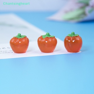 &lt;Chantsingheart&gt; กิ๊บติดผมเรซิ่น รูปการ์ตูนผลไม้จําลอง 3D ขนาดเล็ก DIY ลดราคา 5 ชิ้น