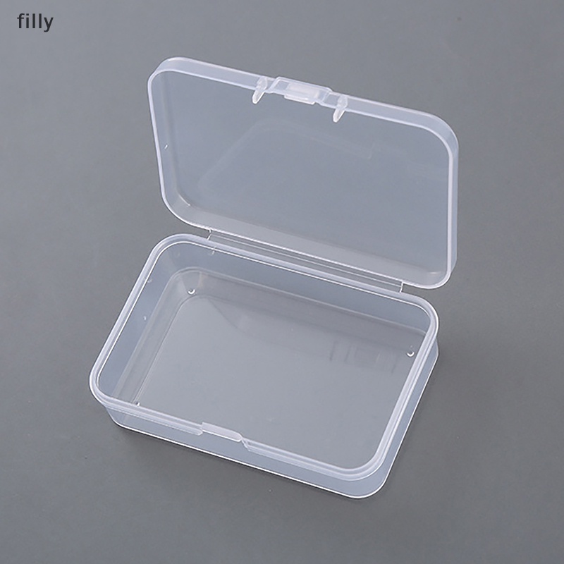 กล่องพลาสติกใส-ทรงสี่เหลี่ยม-ขนาดเล็ก-สําหรับใส่เครื่องประดับ-ลูกปัด-จํานวน-2-ชิ้น