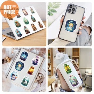 Aosuoas สติกเกอร์ ลายการ์ตูนกราฟฟิตี้ ขวดโลกน่ารัก สร้างสรรค์ สําหรับติดตกแต่งสเก็ตบอร์ด สมุดไดอารี่ 50 ชิ้น