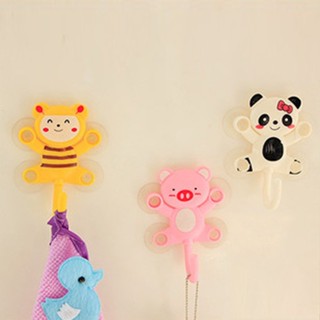 Cartoon Animal Sucker Hooks Home Cute Strong Adhesive Hook Clearance sale