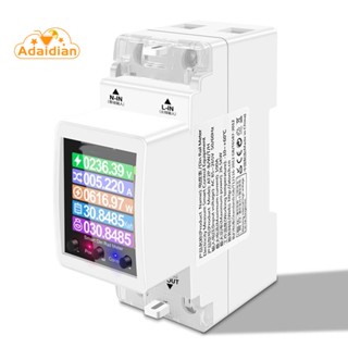 At2pw 100A Tuya WIFI Din Rail Energy Meter Smart Switch รีโมทคอนโทรล อะไหล่เปลี่ยน AC 220V ดิจิตอลโวลต์ Kwh เครื่องวัดความถี่