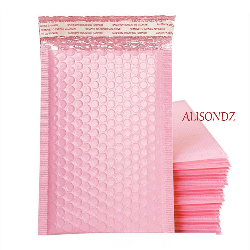 alisondz-ซองกันกระแทก-สําหรับหนังสือ-นิตยสาร-bubble-mailers-speedy-mailers-pink-poly-courier-bag