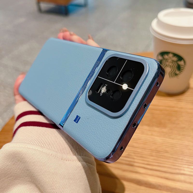 เคสหนังแท้-หรูหรา-สําหรับ-xiaomi-mi13-pro-mi-13-camera-lens-electroplated-bumper-back-cover