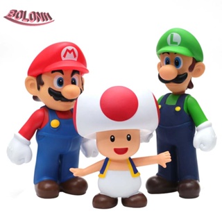 Boloni1 โมเดลฟิกเกอร์ PVC รูปเห็ด Super Mario Bros สําหรับตกแต่งบ้าน