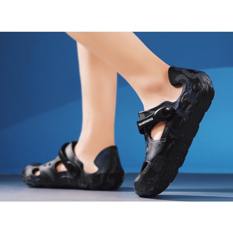 shimano-รองเท้าแตะ-eva-พื้นนิ่ม-กันลื่น-ระบายอากาศ-เหมาะกับเดินชายหาด-แฟชั่นฤดูร้อน-สําหรับผู้ชาย