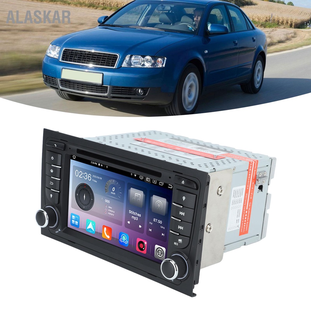 alaskar-เครื่องเล่น-dvd-นําทาง-gps-ในรถยนต์-หน้าจอสัมผัส-7-นิ้ว-4g-64g-dsp-a4-s4-rs4-สําหรับ-android-12-0