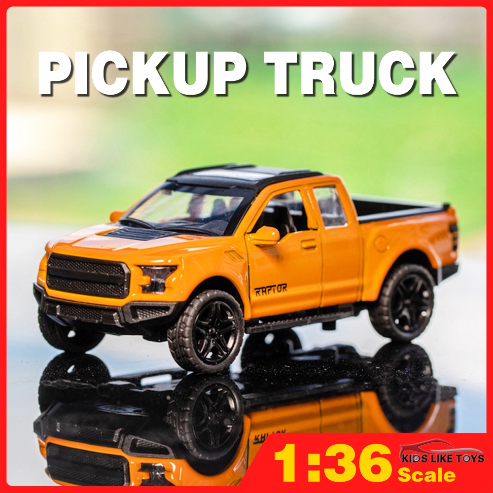 KLT 1:36 Ford Raptor F150 Pull Back Car รถกระบะ โมเดลรถ Diecast Alloy ...