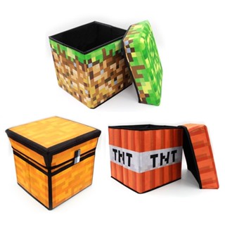 30 * 30 * 30 ซม. เกม Minecraft My Wolrd MC TNT พับกล่องเก็บของเล่นหนังสือรองเท้ากล่องเก็บเด็กคริสต์มาสวันเกิด