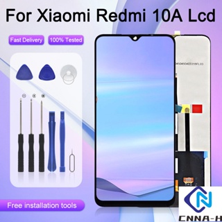 ใหม่ หน้าจอสัมผัสดิจิทัล lcd 6.53 นิ้ว สําหรับ Xiaomi Redmi 10A 220233จอแสดงผล L2C พร้อมกรอบ จัดส่งฟรี