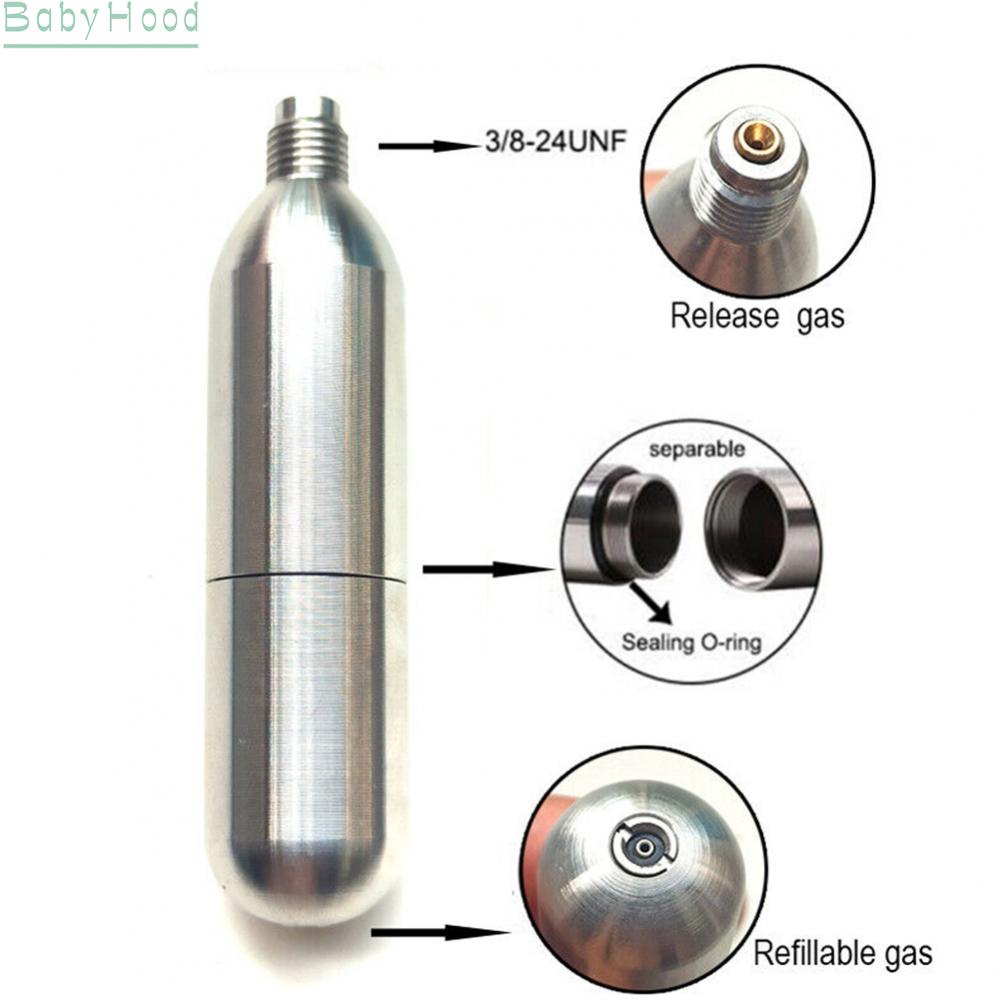 big-discounts-stainless-steel-refillable-12g-16g-threaded-rechargeable-co2-cartridge-gas-tank-bbhood