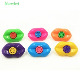 Bluevelvet นกหวีดไซเรนพลาสติก รูปปากปาก ปากไซเรน ของเล่นสําหรับเด็ก